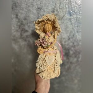 Wicker vintage doll